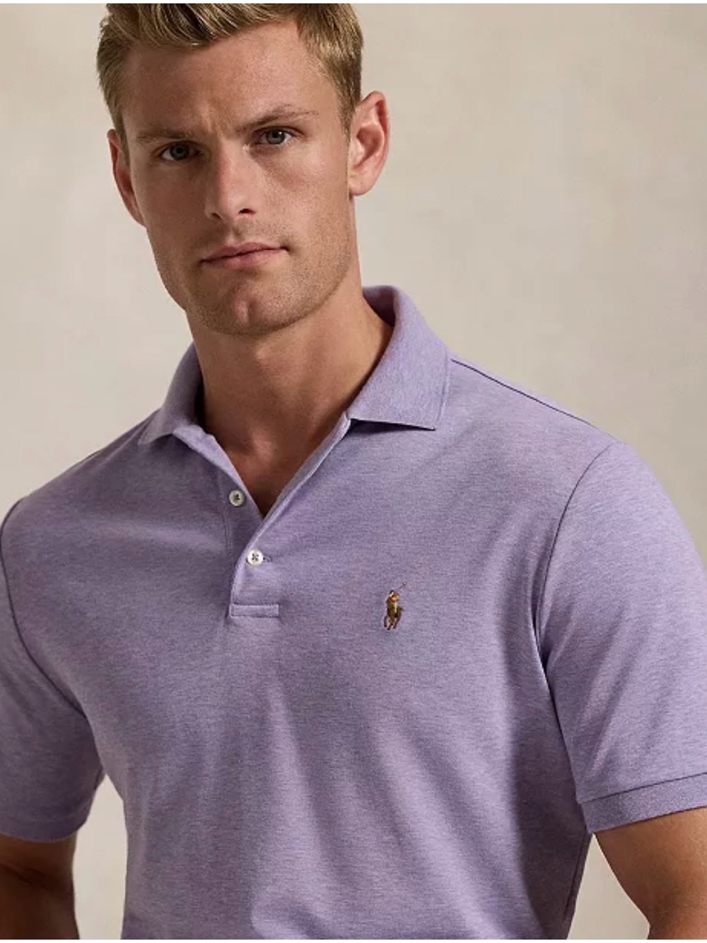 Polo by Ralph Lauren Short-Sleeve Polo in Lavender